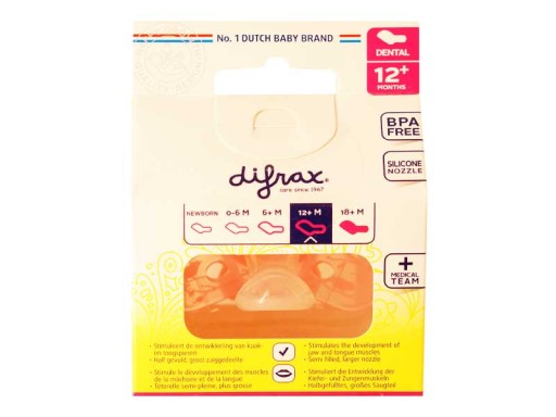 DYNAMICKÝ ORTODONTICKÝ SILIKÓNOVÝ DUSÍK DIFRAX 12+ m