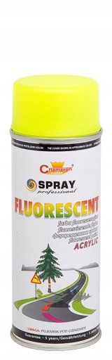 Fluorescenčná emailová farba v spreji Champion Yellow