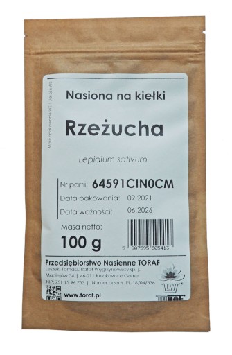 CRESS 100g semienka na klíčky a mikro listy, TORAF mikro listy
