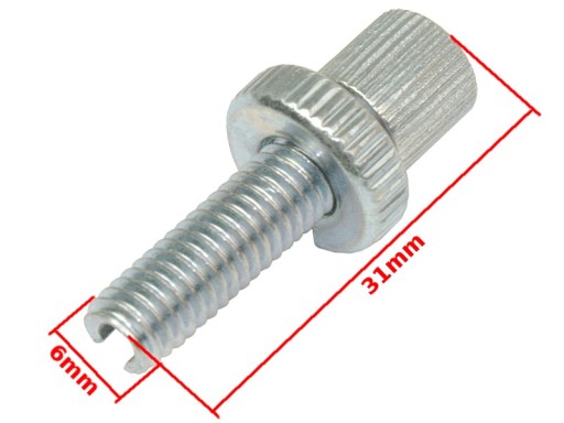 SKRUTKA NASTAVOVANIA KABLA M6 X 22mm WSK WFM SHL