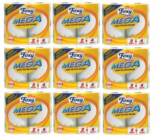 Foxy Mega - Kuchynská utierka, 2-vrstvová, biela