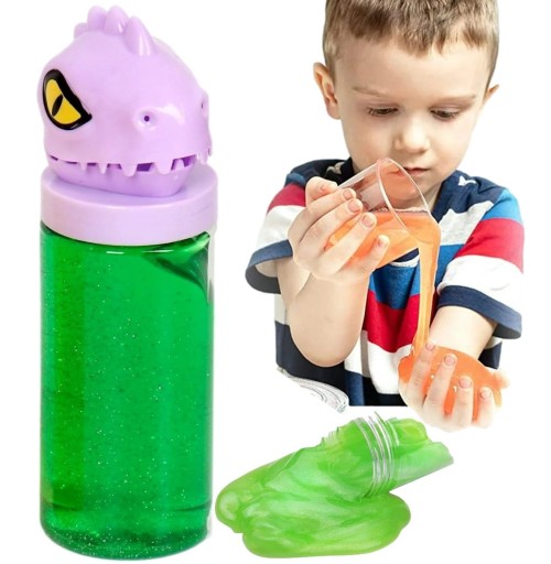 SLIME GLUTEK PLASTOVÁ PASTA DINOSAUR S GLITROM