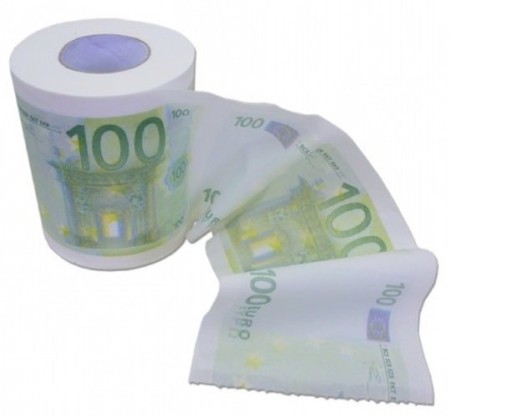 TOALETNÝ PAPIER 100 EURO XL PRE DLŽNÍKOV