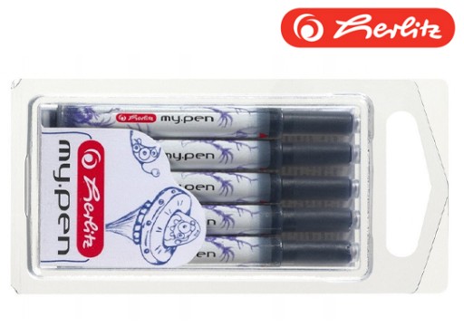 Univerzálne náplne do plniaceho pera MY.PEN Herlitz, modré