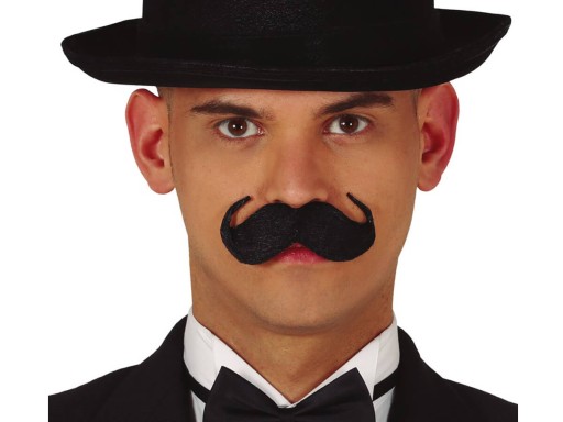 Samolepiace fúzy čierneho Angličana