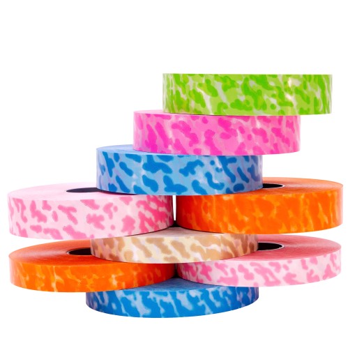 PP STUHA S CAMO VZOROM 3cm/100m ORANŽOVÁ