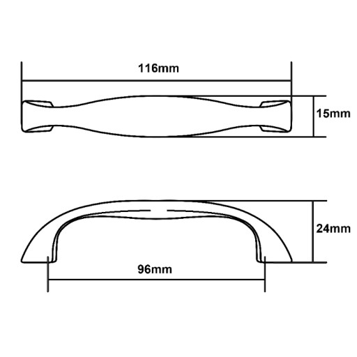 ÚCHYTKA NÁBYTKU ČIERNA ÚCHYTKA NÁBYTKU SKRIŇKA KUCHYŇSKÁ ZÁSUVKA 96mm ÚCHYTKA
