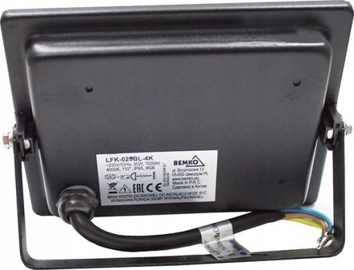 HALOGÉNOVÉ LED SVIETIDLO 10W 800LM HERMETICKÉ IP65 230V 4K NEUTRÁLNE BEMKO