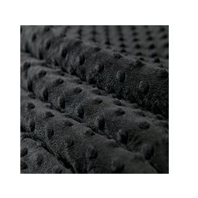 Fleece, materiál MINKY 15 - čierny, super mäkký