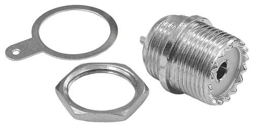 Panelová zásuvka UHF/UC1 50Ohm, typ O, spájkovaná