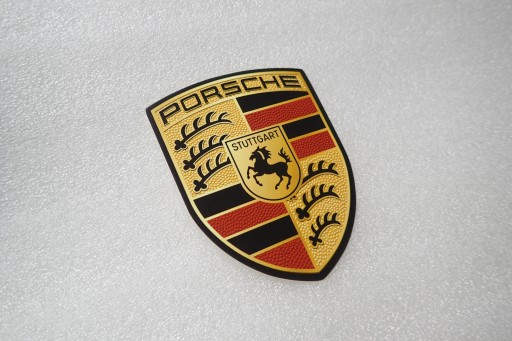 NÁLEPKA S LOGOM PORSCHE 7,5 x 9,6 cm