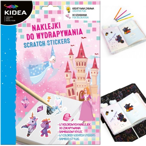 Stieracie nálepky Magic World Kidea Stierací tanier Unicorn