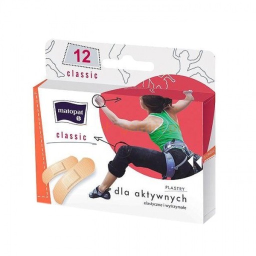 Obväzové náplasti Matopat Classic, 12 kusov
