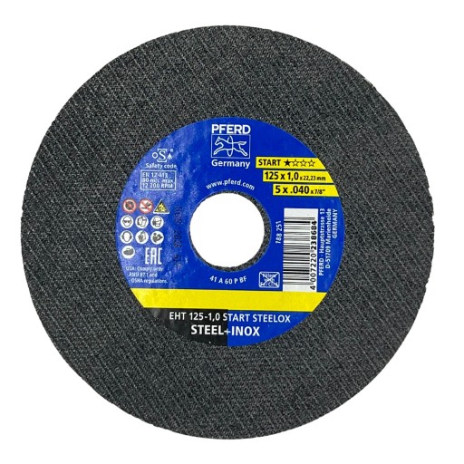 PFERD KOVOVÝ REZNÝ KOTOUČ OCEL 125x1,0 INOX START 1 ks