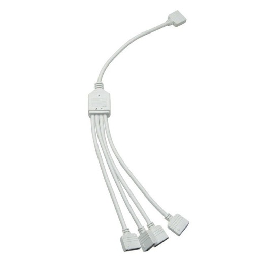 RGBW SPLITTER, rozdeľovač 1/4 LED pásikov, konektor