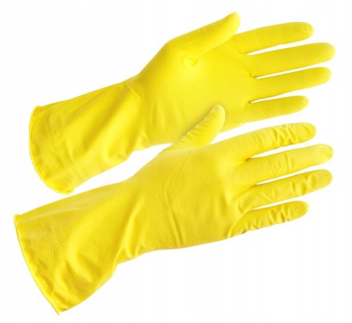 RUKAVICE GUMOVÉ RUKAVICE DO DOMÁCNOSTI PEVNÉ, ŽLTÉ L/XL pár (2 ks)