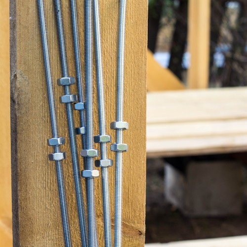 ZÁVITOVÁ TYČ ČEP M 18 POZINKOVANÁ 1000 mm. Skrutkovacia tyč M18 DIN 18x1000