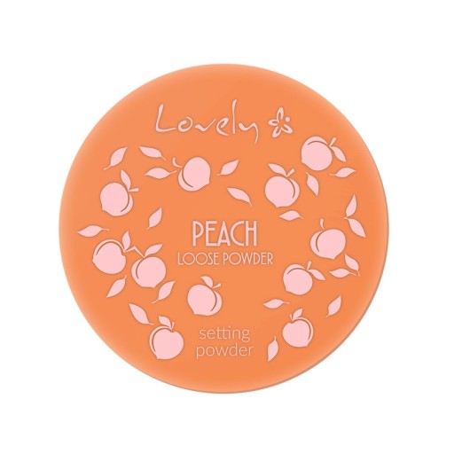 LOVELY Peach Sypký transparentný púder na tvár