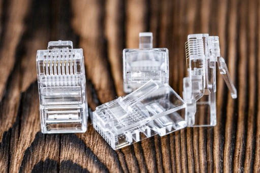 NEKU RJ45 zásuvka priechodná 8P8C UTP kat.6 internetové zástrčky na drôt 10ks