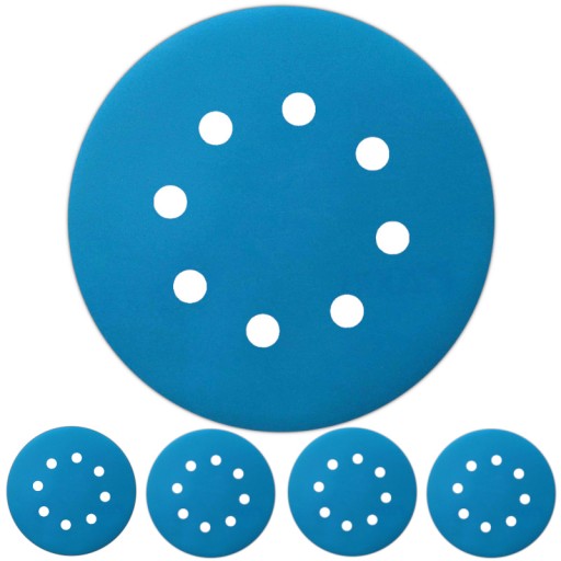 DEERFOS BRÚSNE KOTOUČE OTVORY NA VELCRO 8H 125mm P2000