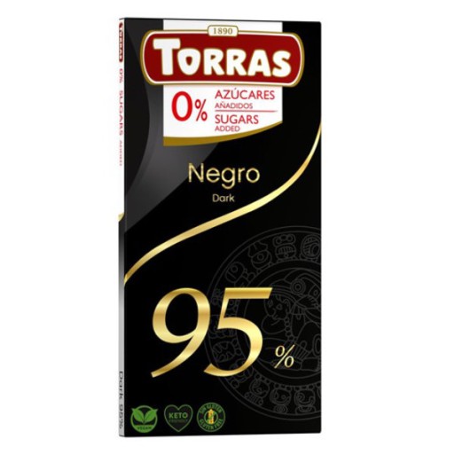 Horká čokoláda 95% kakaa, bez pridaného cukru, 75g