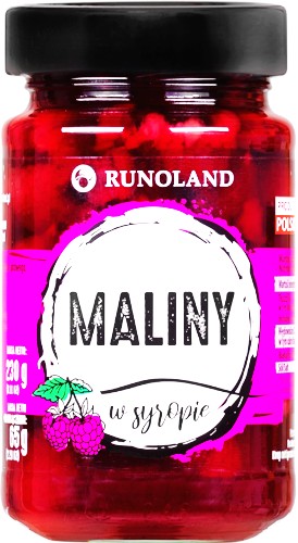 MALINY V SIRUPE 230g/246ml Runoland