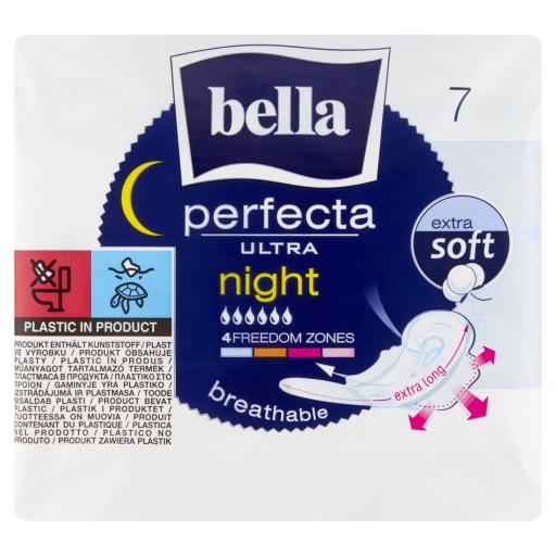 HYGIENICKÉ VLOŽKY BELLA PERFECTA (7) NIGHT EXTRA MÄKKÉ