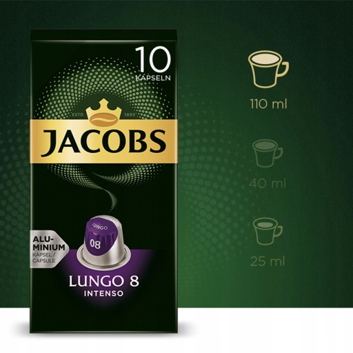 Jacobs lungo kapsuly 8 komp. s Nespresso(r)* 10 ks
