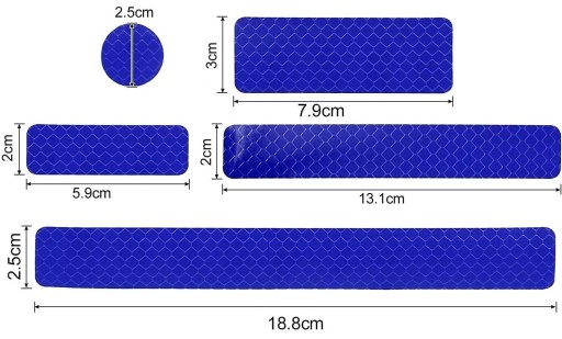 REFLEXNÉ NÁLEPKY NA PRILBU KOČÍKU REFLEXNÉ NÁLEPKY SADA 21 KS