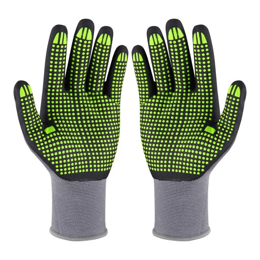 OCHRANNÉ PRACOVNÉ RUKAVICE NITRIL FLEX DOTS NITRILOVÉ rukavice R.10 XL
