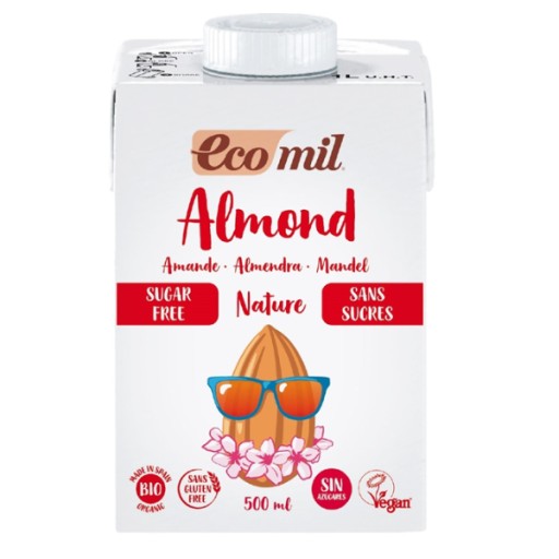 BIO mandľový nápoj bez cukru, bez lepku 500ml