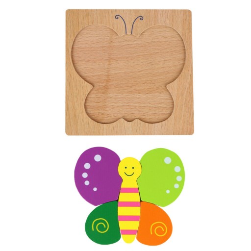 Edukačné drevené puzzle kocky pre deti 15MO