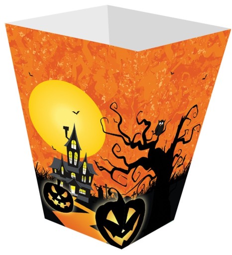 Haunted House Halloweenske krabičky na popcorn 6 kusov HAL-054