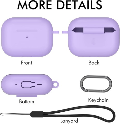silikónové ochranné puzdro pre Airpods Pro 2 CASE s karabínou RESISTANT