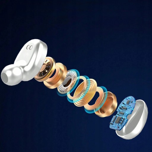 Bezdrôtové Bluetooth športové slúchadlá IN-EAR NA BEHANIE s mikrofónom