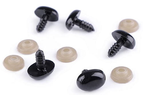 Nosové oká na hračky so zátkou 11x15 mm - 2 ks