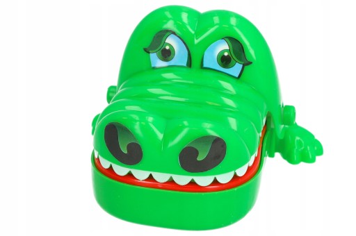 Hra krokodíl Caiman u zubára, arkádová hra pre deti, vzdelávacia rodinná hra