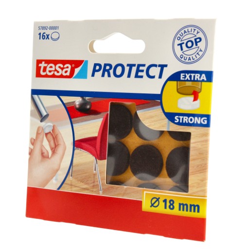 Plstené podložky na stoličky tesa table 18mm 16 ks