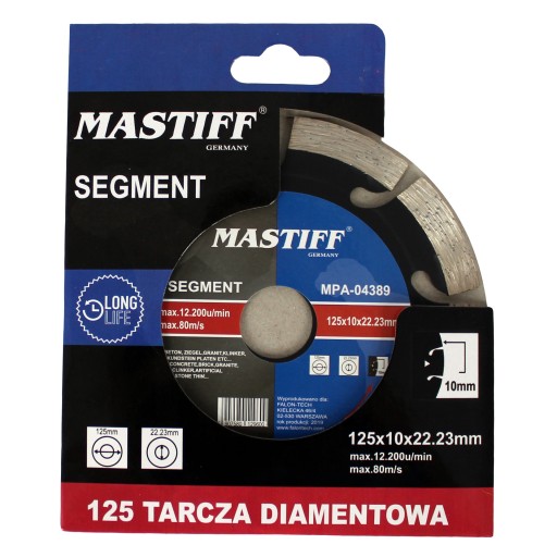 DIAMANTOVÝ BETÓNOVÝ KOTOUČ 125 mm MASTIF SEGMENT diel