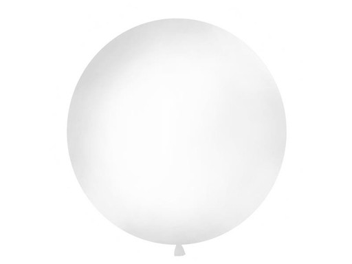 Balón GIANT obrí 1 m BIELY 100 cm streľba