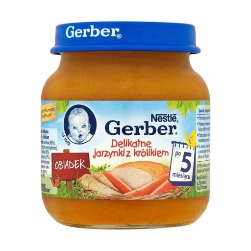 Nestlé Gerber Zelenina s králikom po 5 mesiacoch 125g