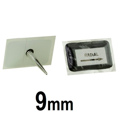 Vložte kolík na opravu defektu pneumatiky 9,5 mm radiálna záplata vulkanizácia 57x100 mm