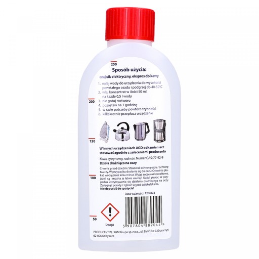 Odstraňovač vodného kameňa pre SAECO PHILIPS CA6700/00 250 ml
