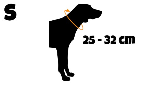 Obojok pre MALÉHO PSA, HRUBÁ eko koža, 25-32 cm S