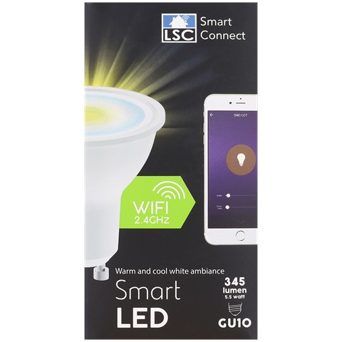 SMART LED ŽIAROVKA LSC SMART CONNECT 345 LUMEN GU10 WI-FI