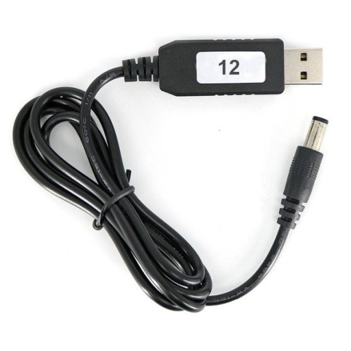 12V napájanie z USB konektora - 5V až 12V DC 5,5/2,1 mm