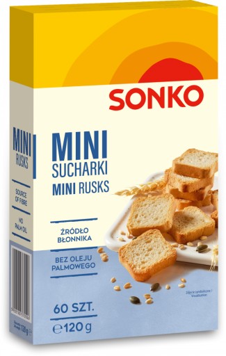 Sonko mini sucháre 60ks 120g x2