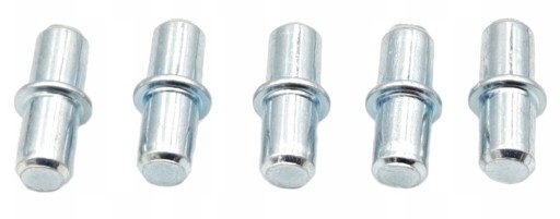 Podpera police fi 5 x 16 mm s DUPLO golierom, nábytková hmoždinka, 100 ks.