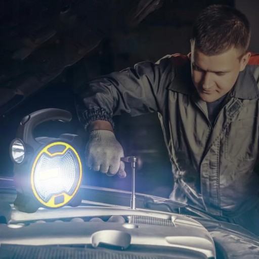 VÝKONNÁ BOČNÁ SVETLO HALOGÉNOVÁ HORÁKKA COB LED DIELENSKÉ SVIETIDLO S RUKOVOU