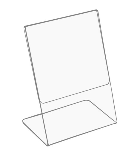A6 STOJAN PRE POPIS CENY LETÁK vyrobený z PLEXI PLEXI